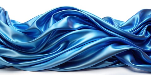 Poster - a beautiful display of blue silk fabric flower grass background