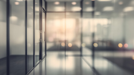 Dynamic office atmosphere modern workspace interior photography blurred background professional concept