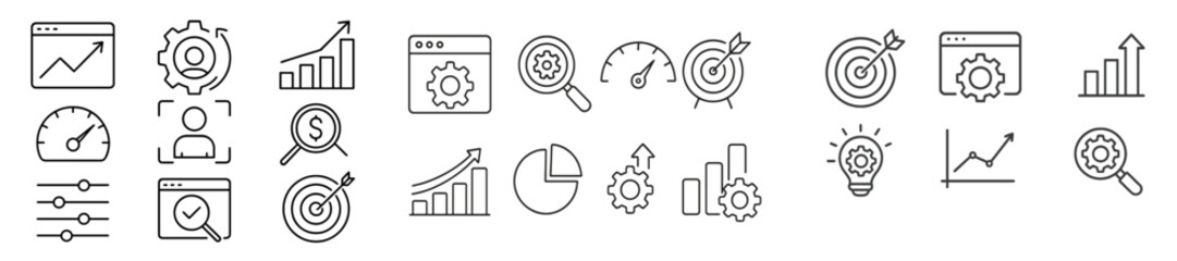 Poster - Visual representation of data analysis and performance metrics in a business environment