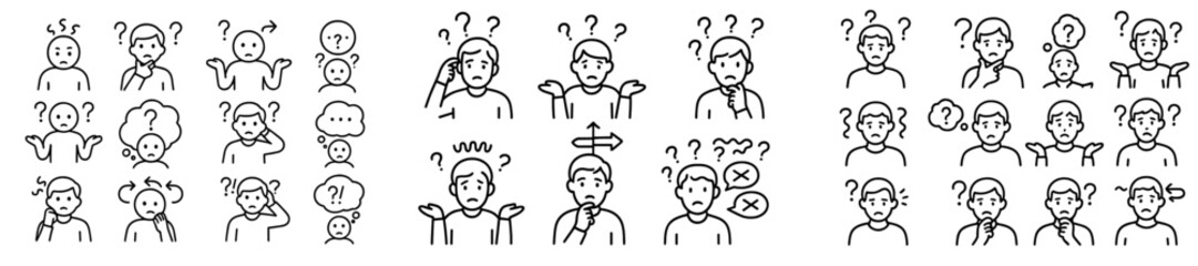 Poster - Emotional expressions represented through various icons showing different feelings and reactions