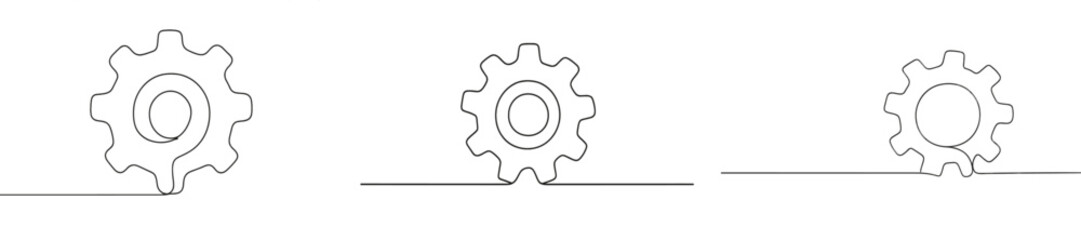 Poster - Gear illustrations representing rotational motion in engineering design during a workshop session