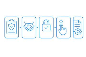 Poster - Steps for secure data processing in digital transactions to ensure user safety and privacy