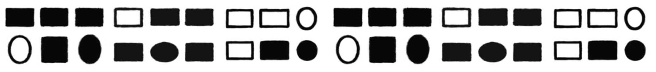 Fototapete - Creative abstract shapes displayed in a minimalistic design layout on a light background