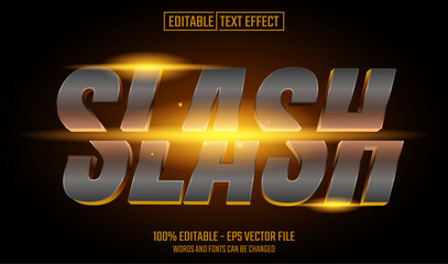Canvas Print - slash editable text effect
