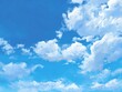 © ulum - Sky background texture. Clean air daytime bright blue sky and clouds