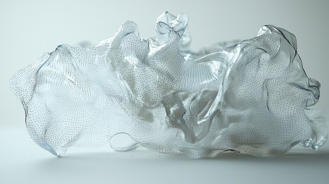Abstract Digital Sculpture: Flowing Data Visualization