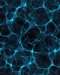 Poster - Abstract luminous network illustration on dark background depicting interconnectedness and energy flow ideal for science and technology concepts with a futuristic style