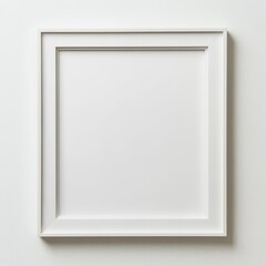 Fototapete - Simple square frame with a clean design isolated on white background