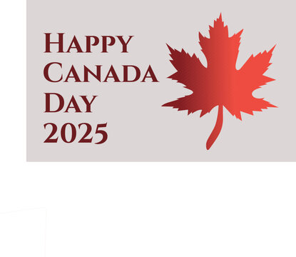 Happy Canada Day, Canada day, Happy Canada Day background with red maple leaf, Maple leaf icon, Canadian symbol