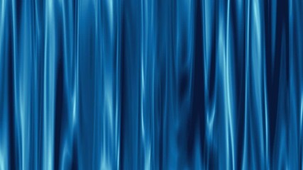 Wall Mural - blue silk curtain abstract background 4k loop features abstract blue curtain or cloth material movin