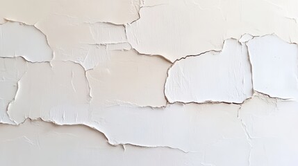 Poster - Textured Wall Surface with Cracked Paint and Peeling Layers for Art and Design Backgrounds and Projects