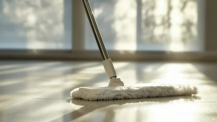 Poster - A cleaning tool near a window with natural light