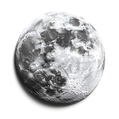 a realistic depiction of earths natural satellite moon