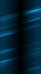 Fototapete - Glowing blue tech connection lines abstract futuristic motion background. Vertical looped video animation