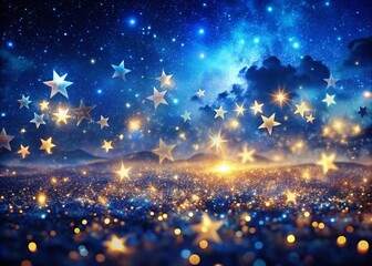Wall Mural - Dreamy Sparkling Night Sky: Candid Starry Night Photography