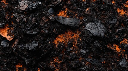 Burnt Ash Texture Background.