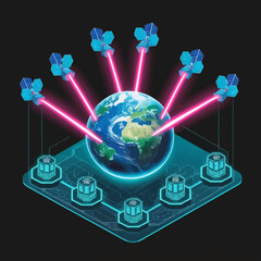 Poster - Future Communication: Illuminated Earth