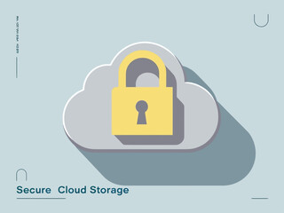 Poster - Cloud Data Security Illustration