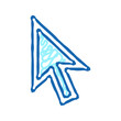 © vectorwin - cursor arrow icon doodle illustration