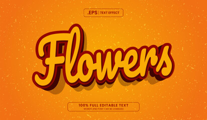 Wall Mural - Word flowers in a 3D style create visually appealing textbased designs, suitable for branding, digital marketing, and social media content