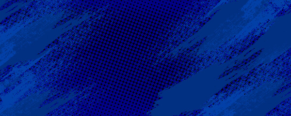 Wall Mural - blue color pattern gradient grunge texture background. Dots pop art comics sport style vector illustration Abstract background dark blue with modern corporate concept. dots halftone blue