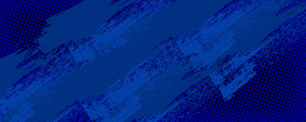 Wall Mural - blue color pattern gradient grunge texture background. Dots pop art comics sport style vector illustration Abstract background dark blue with modern corporate concept. dots halftone blue
