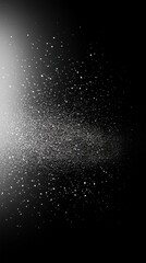 Poster - Abstract Black and White Background with Light and Sparkling Particles for Creative Design