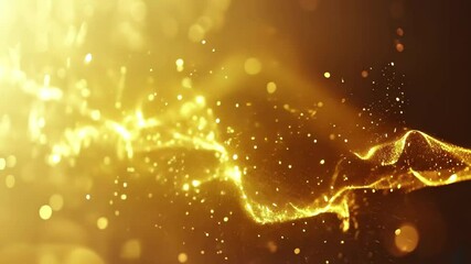 Poster - Abstract gold background with lens flares and waves creates a vibrant visual effect of light and texture, Abstract gold background with lens flares and waves VJ Seamless