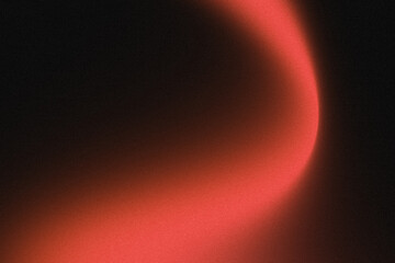 Aufkleber - Abstract red curved light streak on black background.