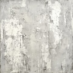 Poster - Subtle Texture of Gray and White Abstract Painting with Delicate Brushstrokes and Soft Tones