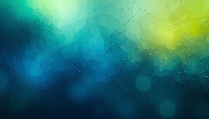 Poster - Abstract watercolor blends deep blues and vibrant greens, creating a mesmerizing and dynamic digital art background.