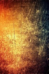 Poster - Abstract Texture with Scratches and Gradient of Warm and Cool Colors for Graphic Design Projects