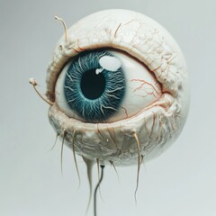 Aufkleber - Surreal eye sculpture art installation contemporary gallery visual art minimalist environment close-up view concept of perception