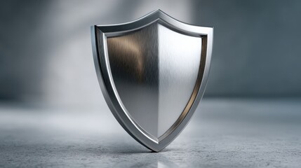 Poster - Unique alpha shielding icon concept showcasing performance protection in a contemporary visual design