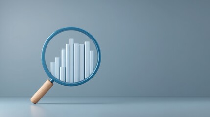 Poster - Illustrated budget forecasting icon concept focused on predicting fiscal trends and analyzing financial growth potential