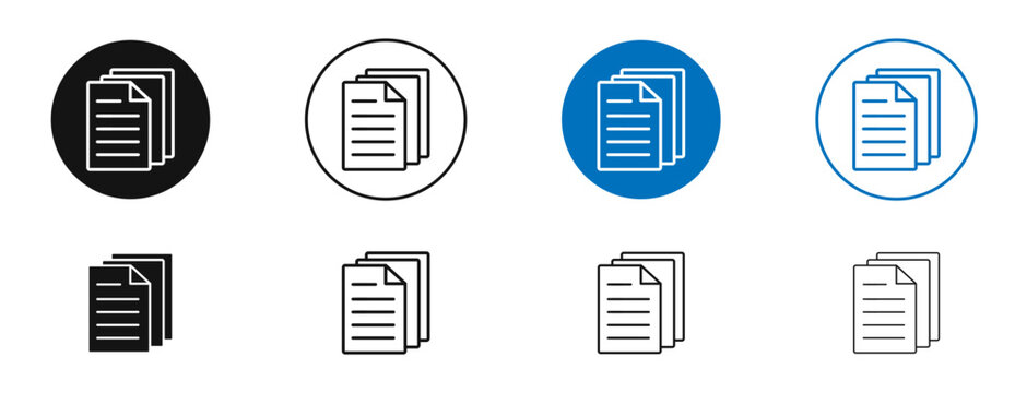 Files icon. Vector outline illustration. vector logo template
