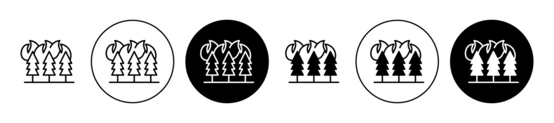 Poster - wildfire disaster icon. design for web and mobile app. vector illustration