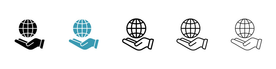 Poster - Save the world icon. Design for web and mobile app. Vector illustration