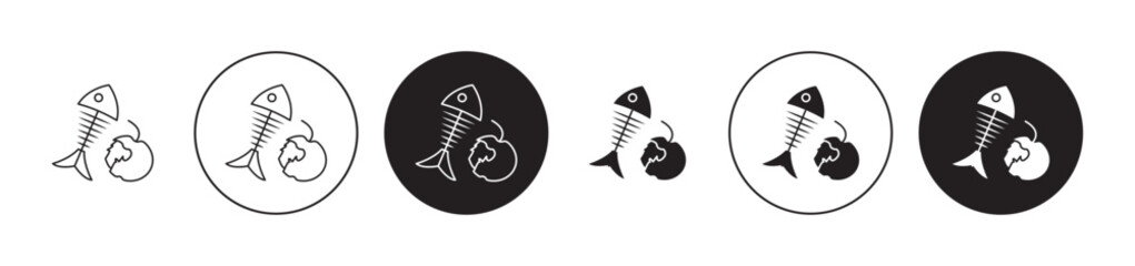 Poster - organic waste icon. design for web and mobile app. vector illustration