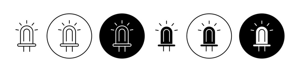 Poster - Light emitting diode icon. Design for web and mobile app. Vector illustration