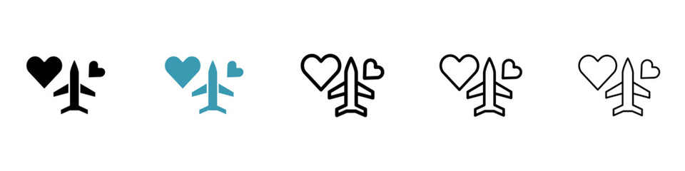 Poster - Honeymoon icon. Design for web and mobile app. Vector illustration