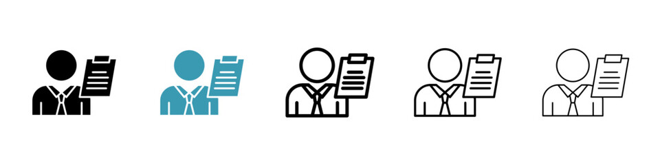 Poster - broker icon. design for web and mobile app. vector illustration