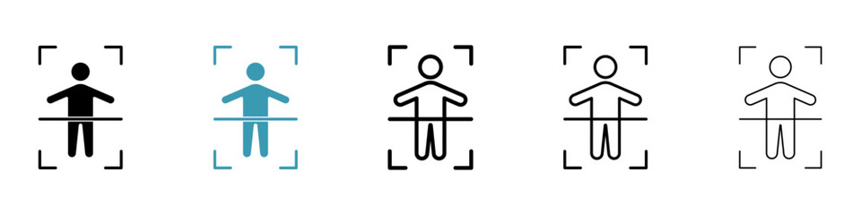 Poster - body scan icon. design for web and mobile app. vector illustration