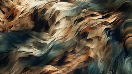Poster - abstract texture of flowing elements: a close-up perspective of a mesmerizing abstract texture with 