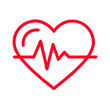 © Larisa - Heartbeat Icon - Heart Health ECG Icon for Medical Apps, Health Websites, Cardiology Presentations, Wellness Blogs and Fitness Trackers