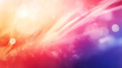 Poster - Abstract Bokeh Background in Vibrant Pink and Blue, This image features a beautiful bokeh effect, with soft, out-of-focus circles of light in a gradient of pink and blue.