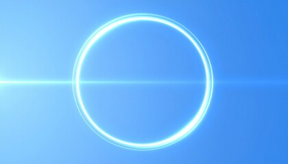 Poster - Dynamic light circle animation digital art futuristic visuals abstract environment close-up viewpoint technology concept for modern designs