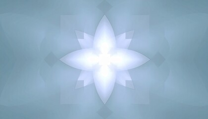 Poster - Exploring tranquil floral patterns in abstract art virtual space digital imagery calm atmosphere aesthetic viewpoint