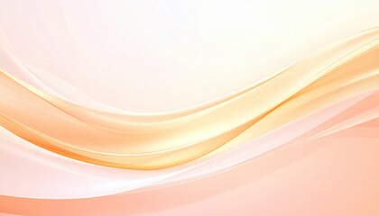 Poster - Gentle flowing abstract waves digital design soft color palette modern art serene environment aesthetic view calm concept for relaxation