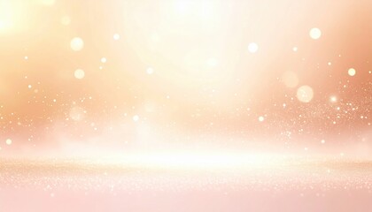 Poster - Sparkling light effects abstract space digital art soft glow perspective creative design
